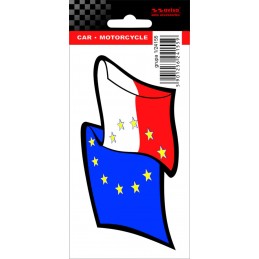 Naklejka na samochód FLAGA EURO UE POLSKA